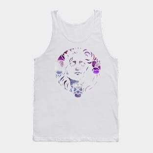 Defiant Woman In Amethyst Tank Top